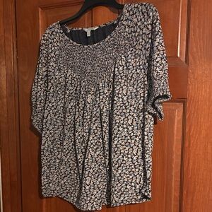 Lucky Brand large Floral Print Women's Top